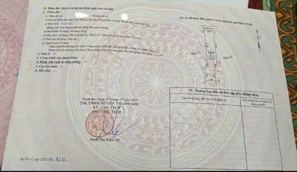 Đất ở đô thị Huyện Hạ Hòa 204m² giá 1 tỷ - Sổ đỏ chính chủ!