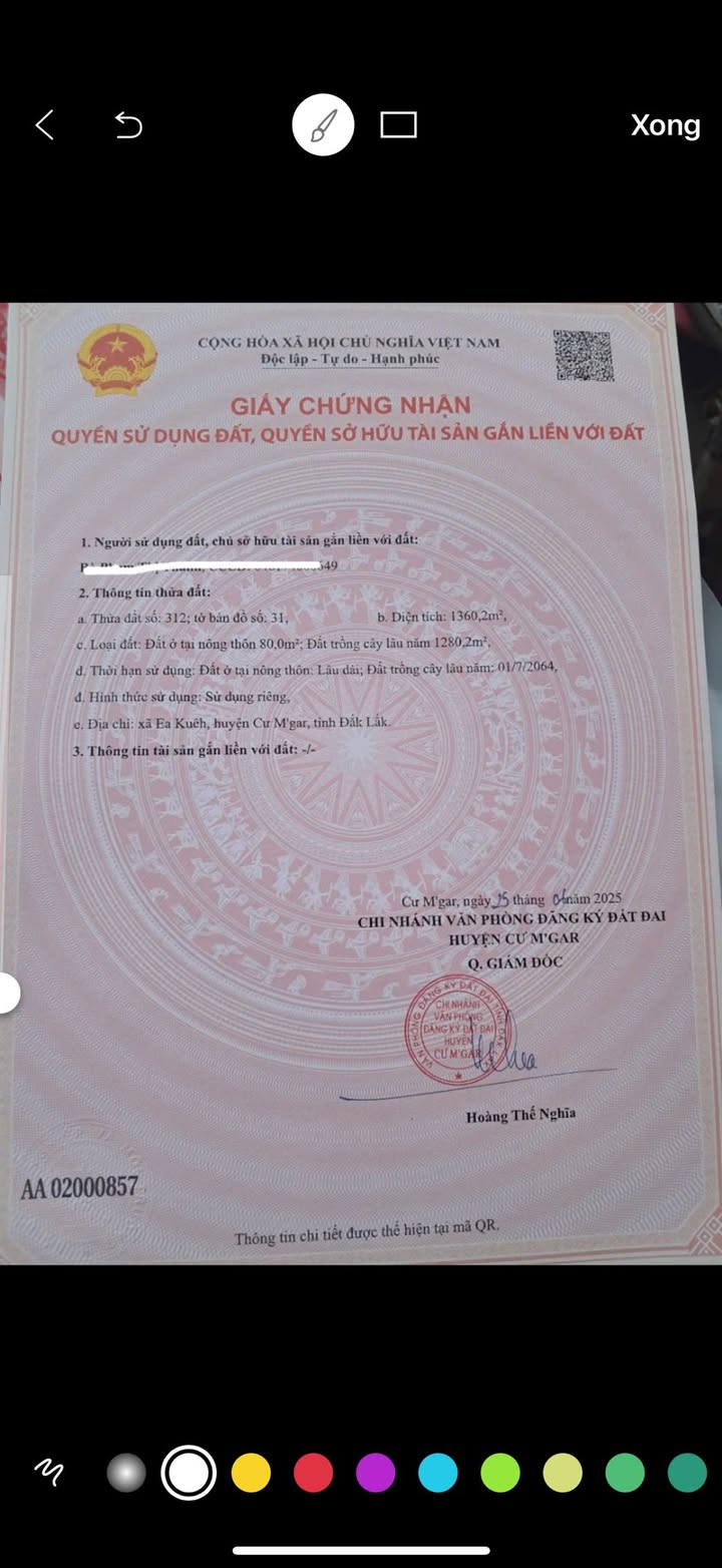 Đất thổ cư Xã Ea Kuêh 1380m² giá 74.82 tỷ - Cơ hội đầu tư hấp dẫn!