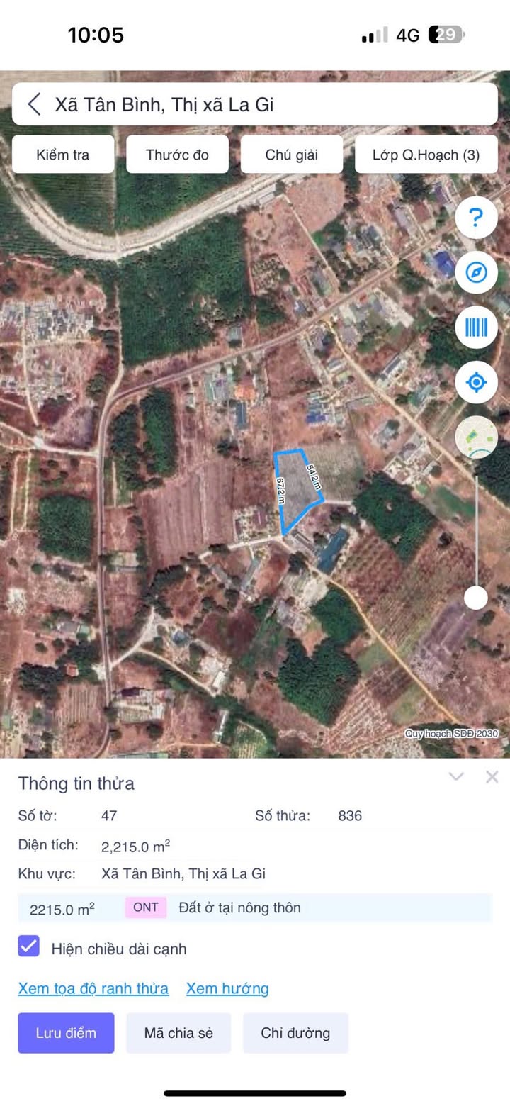 Đất nền 2 mặt tiền đường Cù Chính Lan, 2215m² giá 2 tỷ - Tiềm năng đầu tư lớn!