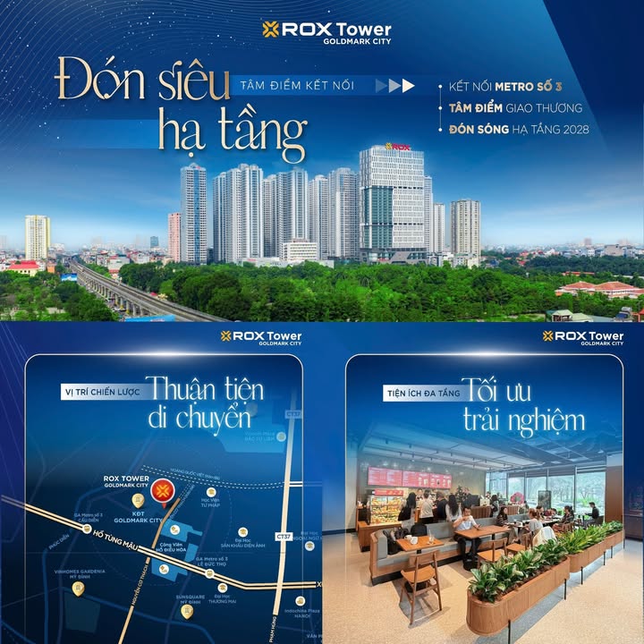 Văn phòng cho thuê ROX Tower Goldmark City - Vị trí chiến lược và cơ hội đầu tư hấp dẫn!