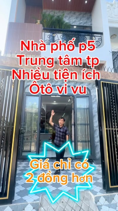 Nhà phố hiện đại Phường 5 Mỹ Tho 84m² giá 2.85 tỷ - Sẵn sàng vào ở ngay!