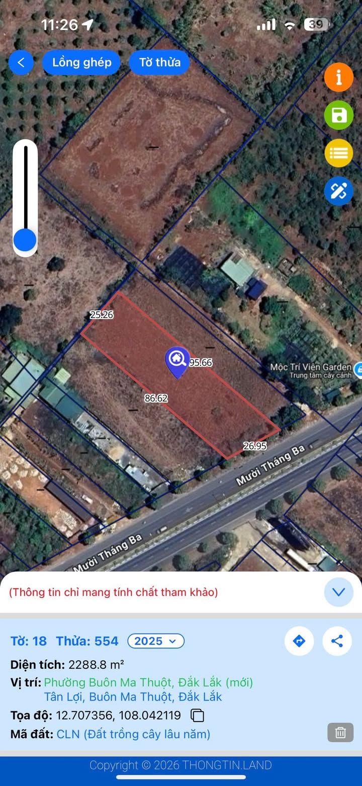 Đất mặt tiền Vành Đai 10/3 Buôn Ma Thuột 2250m² giá 9.8 tỷ - Cơ hội đầu tư hấp dẫn!