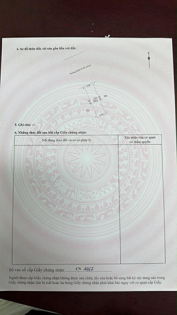 Đất nền mặt tiền nhựa Quảng Xá 240m² giá 4xx triệu - Sổ đỏ chính chủ