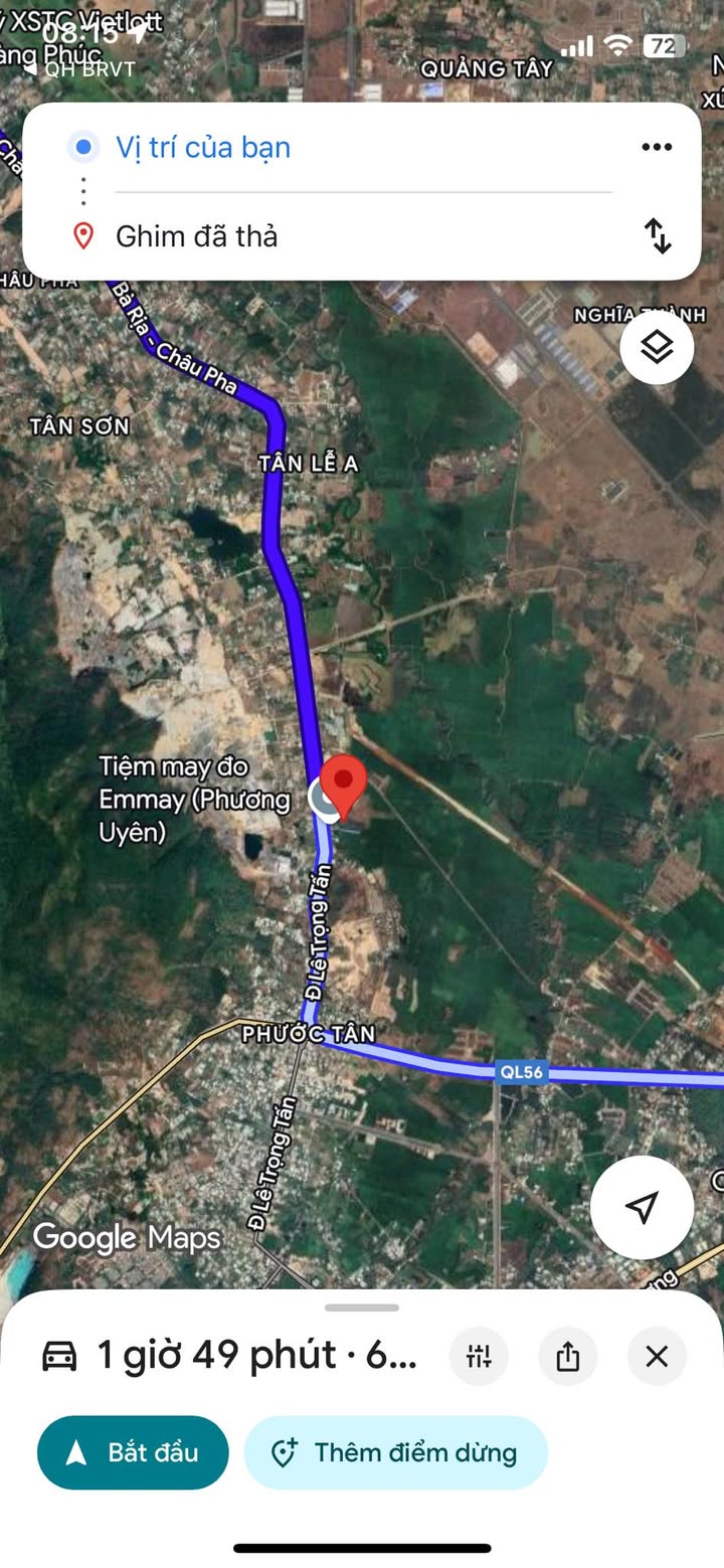 Đất nền phường Long Hương, Bà Rịa - Vũng Tàu 32.000m² - Đầu tư sinh lời tiềm năng!