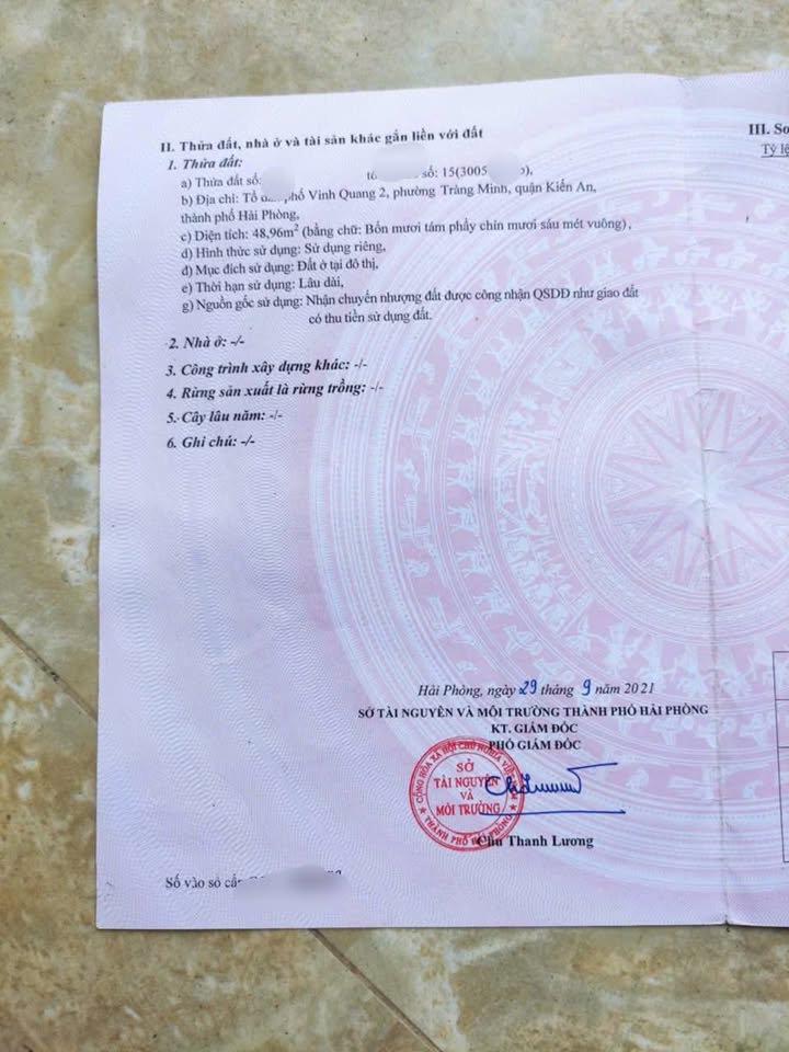 Đất nền Trần Tất Văn, Kiến An, Hải Phòng 48.96m² giá 1.1 tỷ - Đầu tư sinh lời!