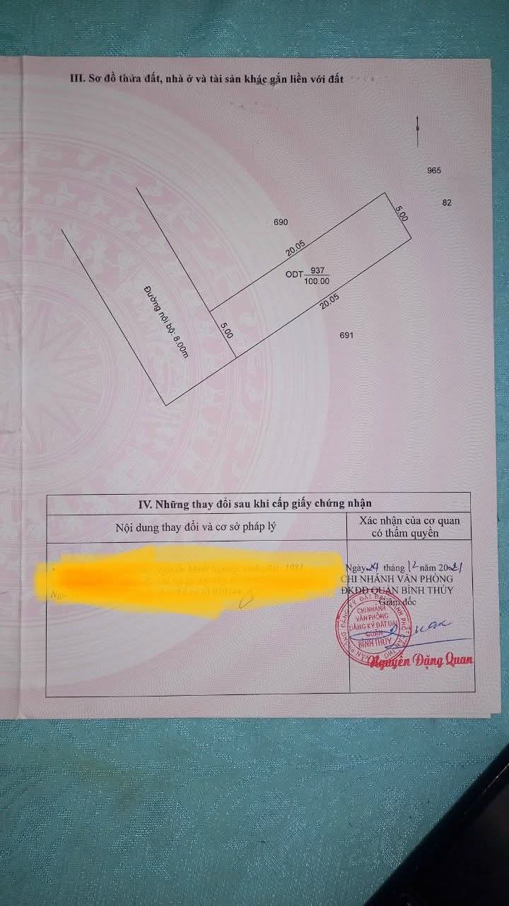 Đất nền Phường Bình Thủy Cần Thơ 100m² giá 1,2 tỷ - Đầu tư sinh lời lý tưởng!