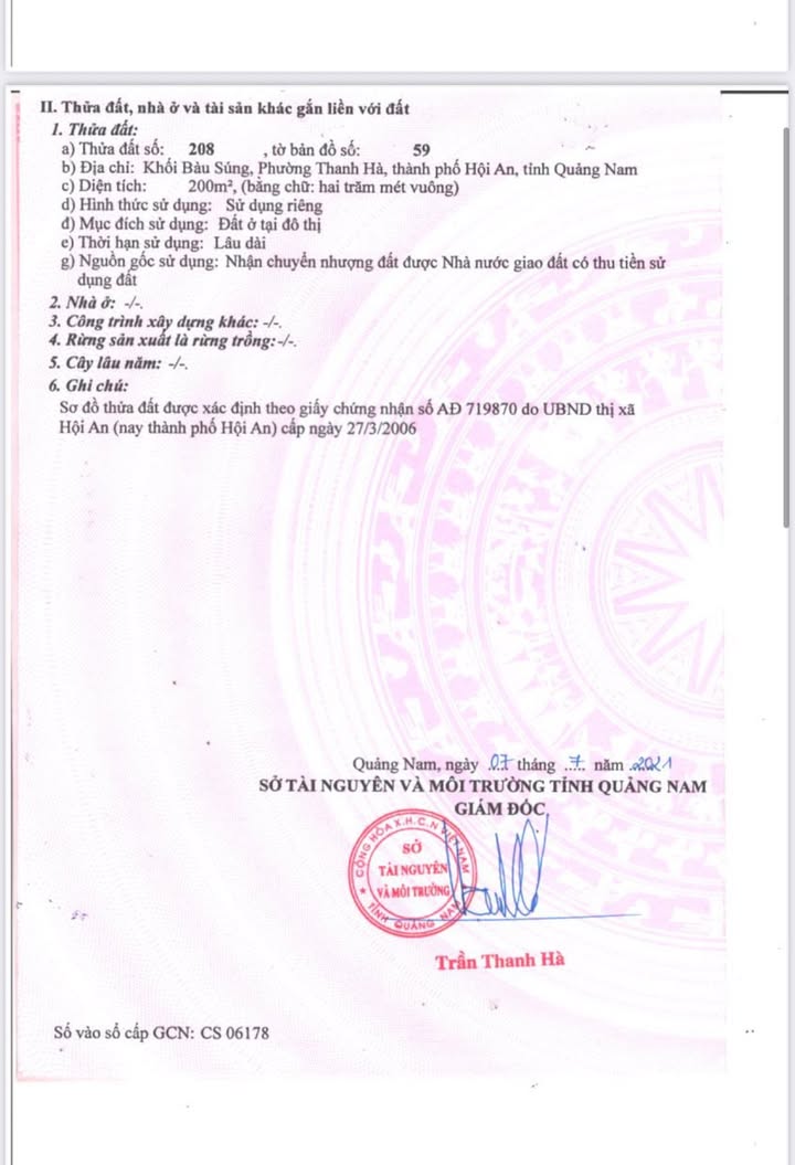 Đất nền Thanh Hà Hội An 80m² giá 2 tỷ - Đường thông thoáng, gần Nguyễn Tất Thành!