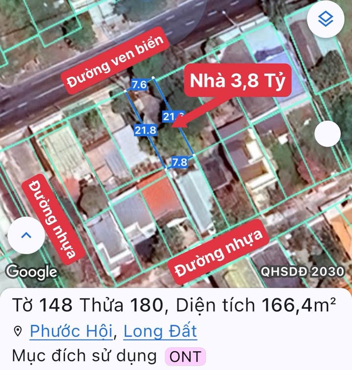 Nhà liền kề 2 mặt tiền đường ven biển Lộc An, diện tích từ 153m², giá từ 3 tỷ - Đầu tư sinh lời ngay!