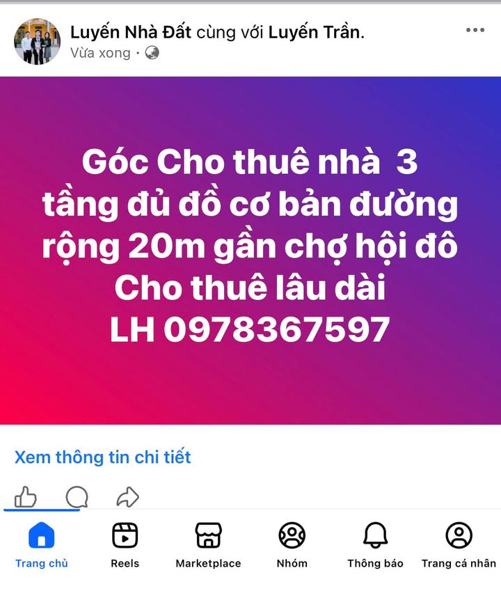 Nhà 3 tầng cho thuê tại Xã Hội Đô, Huyện Kim Thành - Đường rộng 20m, đầy đủ nội thất
