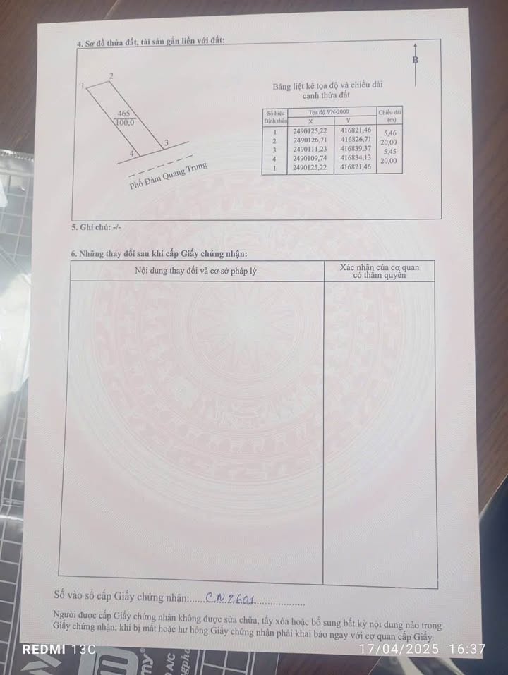 Đất thổ cư Duyên Hải Lào Cai 109m² giá 1.82 tỷ - Sổ đỏ chính chủ!