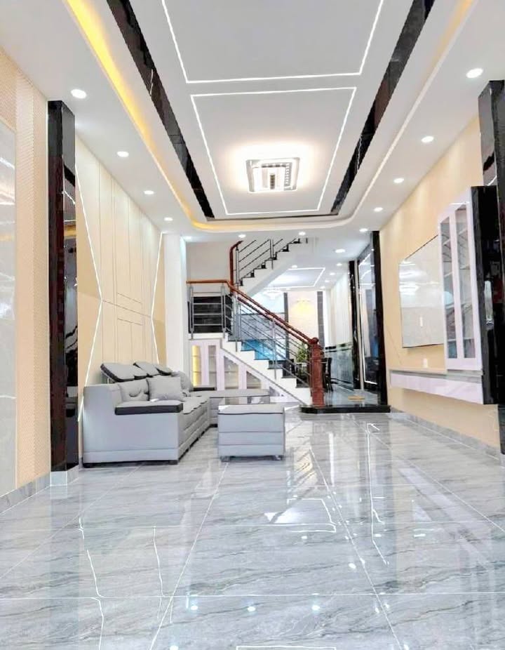 Nhà 3 tầng 80m² hẻm xe hơi đường Trần Thị Cờ, quận 12 - Vào ở ngay, full nội thất!