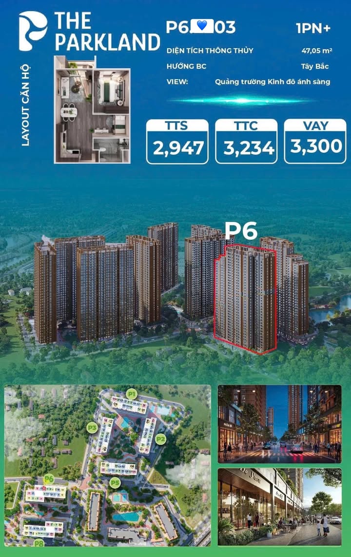 Căn hộ 1PN+ Vinhomes Ocean Park Long Biên 47m² giá 2.9 tỷ - Vị trí đẹp, đầu tư bền vững!