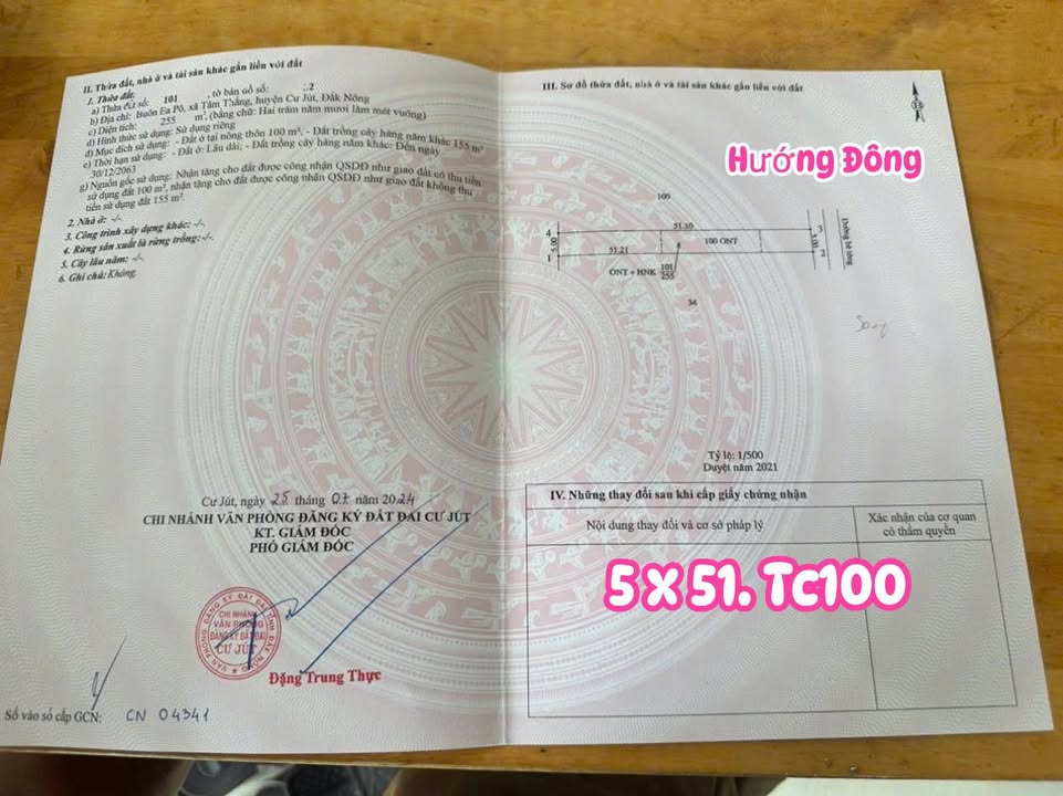 Đất nền tại Buôn Eapo, Xã Tâm Thắng, 255m² giá 380 triệu - Cơ hội đầu tư hấp dẫn!