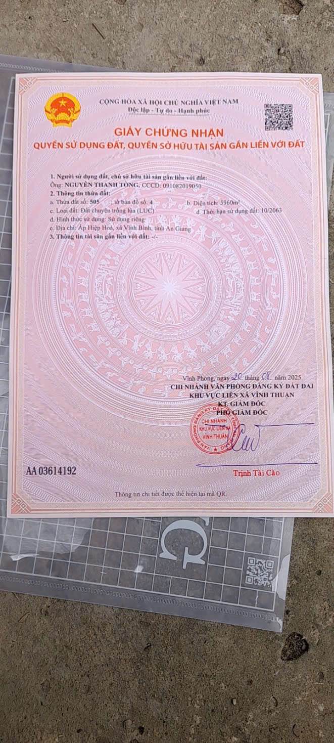 Đất Farm 4,5 công tại Kinh Hàng Gòn, An Giang giá 427.5 triệu - Cơ hội đầu tư hấp dẫn!