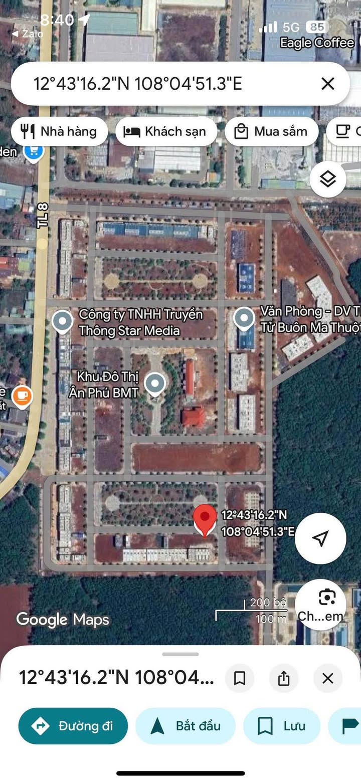 Đất thổ cư 100% LK2-36 Khu Ân Phú, Buôn Ma Thuột 100m² giá 2.75 tỷ - Đối diện hoa viên