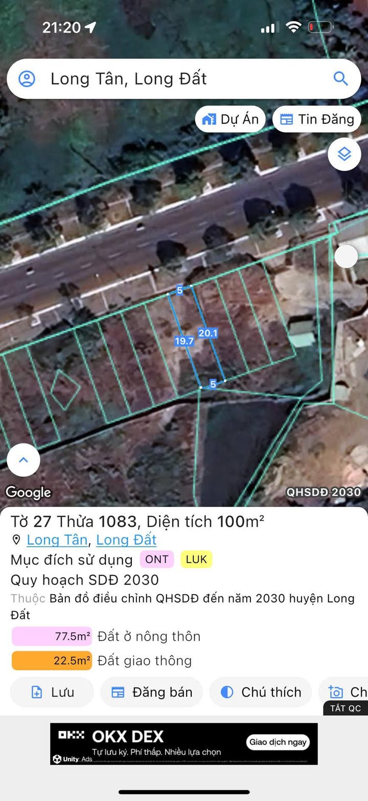 Đất nền mặt tiền Tỉnh lộ 52, xã Hòa Long, 100m² giá 1.68 tỷ - Đầu tư sinh lời hấp dẫn!