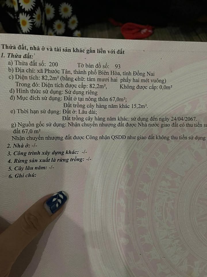 Đất nền Phước Tân, Biên Hòa 82m² giá chỉ 999 triệu - Cơ hội đầu tư hiếm có!