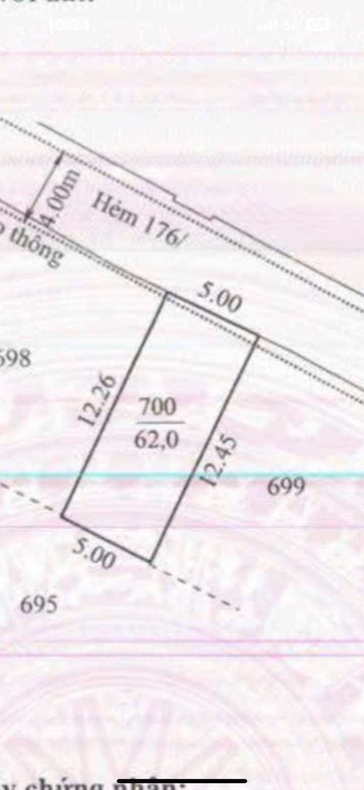 Lô đất hẻm Trương Công Định Vũng Tàu 62m² giá 3.8 tỷ - Cơ hội đầu tư tốt!