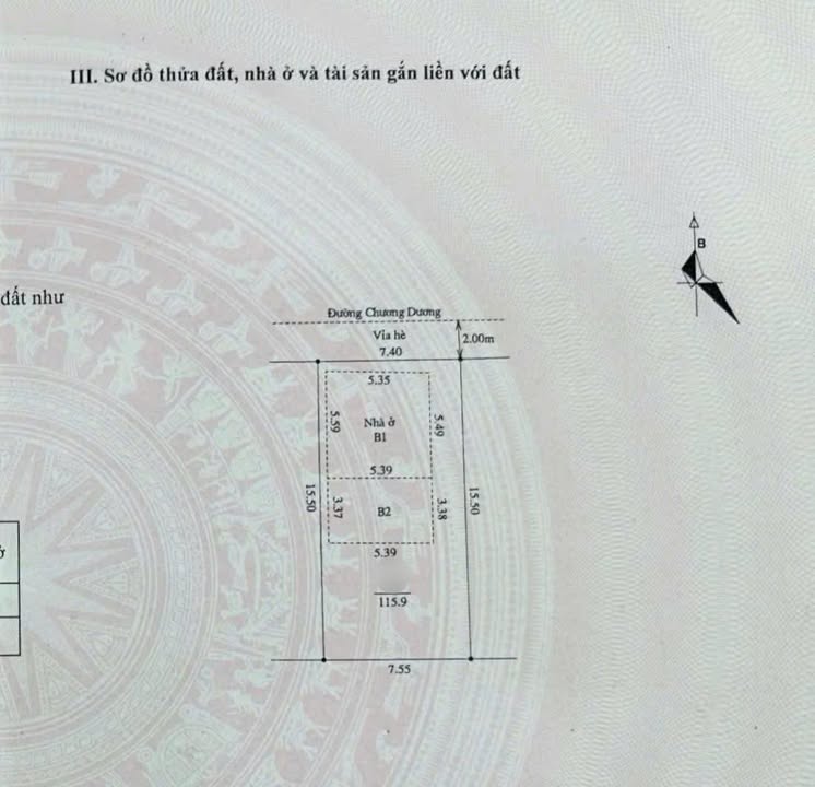 Bán đất mặt phố Chương Dương 115.9m² giá mềm mại - Sổ đỏ chính chủ