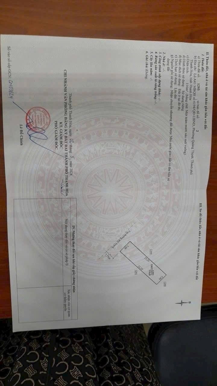 Đất nền Quảng Thịnh 116m² giá 2.1 tỷ - Lô đẹp, ô tô tránh