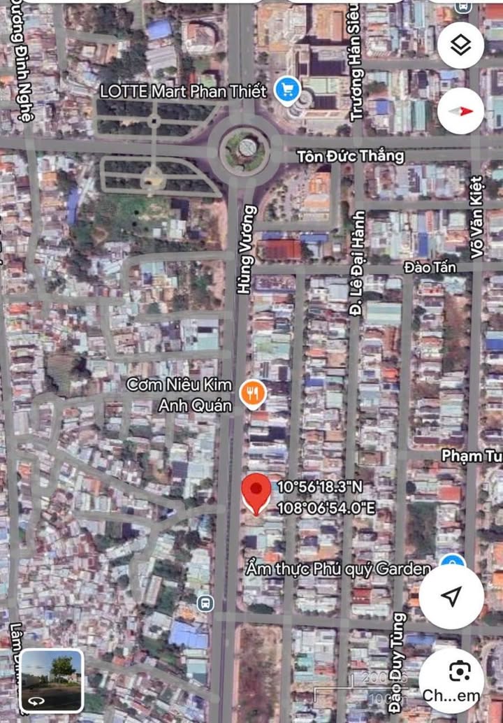 Lô đất mặt tiền Hùng Vương, Phan Thiết 100m² giá 8.8 tỷ - Cơ hội đầu tư tuyệt vời!