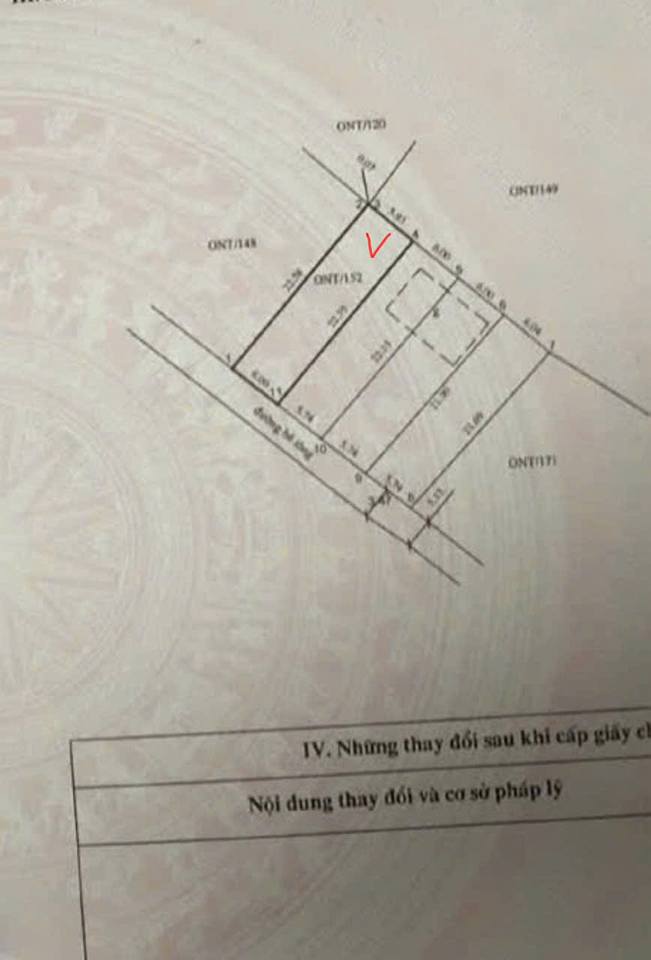 Đất thổ cư tại Thôn 7 - Sông Khoai, Quảng Yên 134m² giá 1 tỷ - Pháp lý sổ hồng đầy đủ