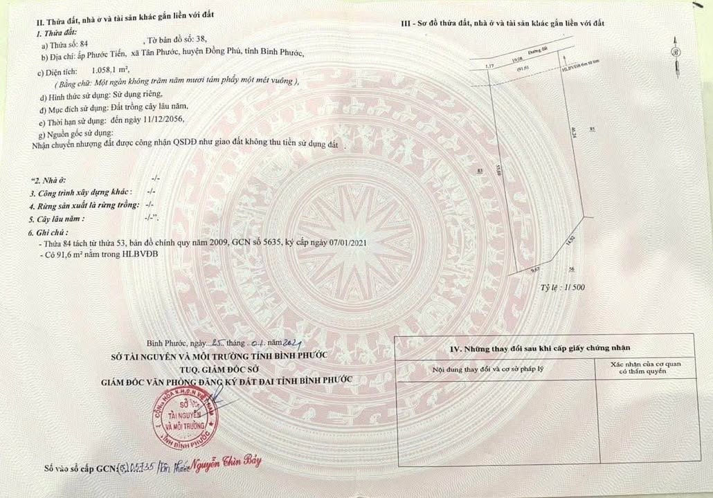 Đất sào Phước An, Huyện Hớn Quản, 1000m² giá chỉ 3xx triệu - Cơ hội đầu tư hấp dẫn!