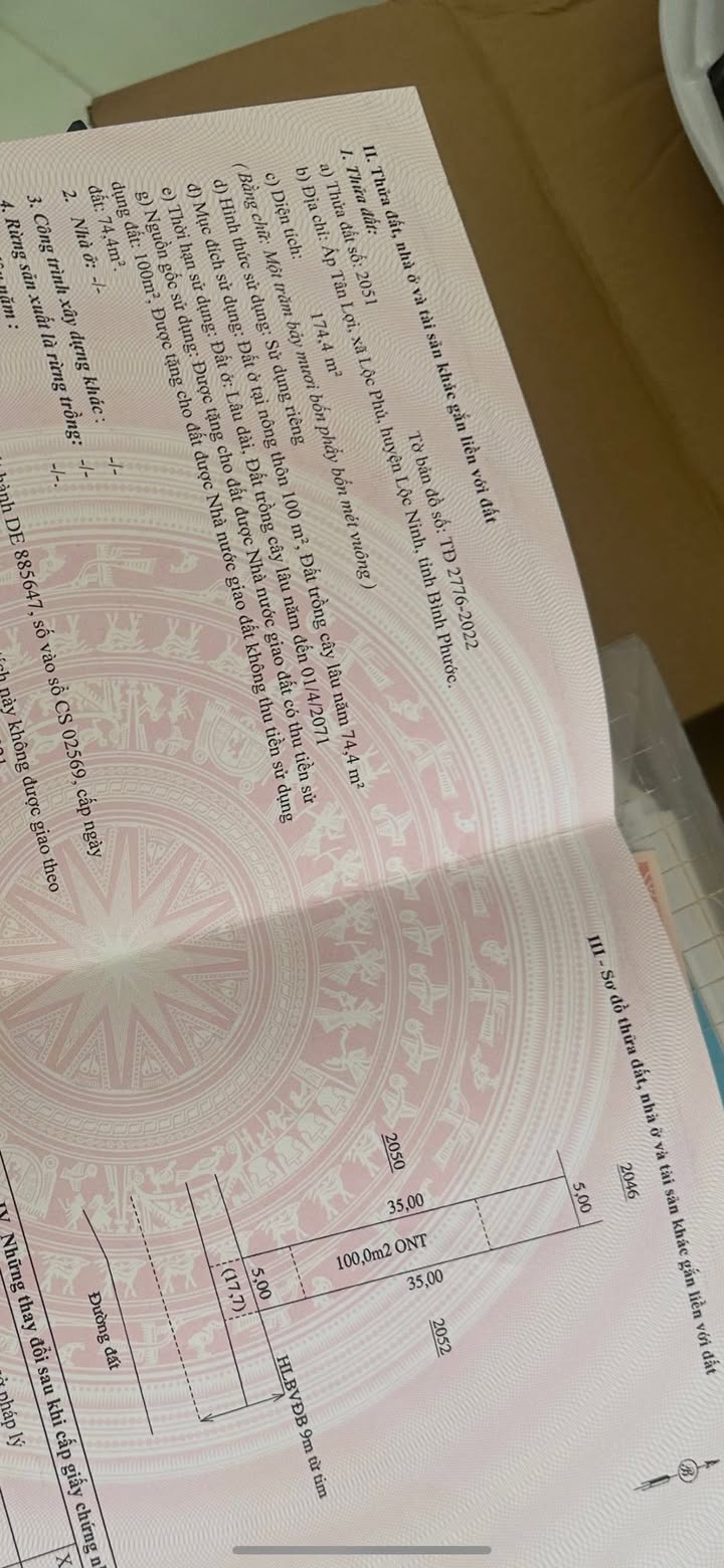 Đất nền Lộc Phú, Lộc Ninh 100m² giá chỉ 300 triệu - Cơ hội đầu tư tuyệt vời!