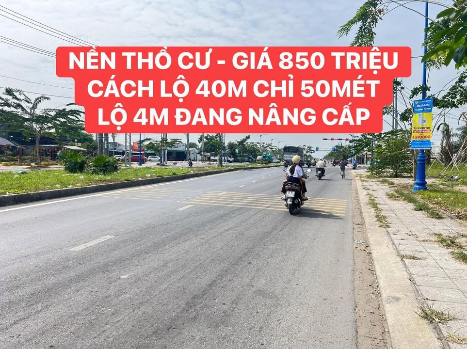 Đất nền mặt tiền Rạch Nước Lạnh - Cần Thơ 57m² giá 850 triệu - Vị trí đẹp gần chợ