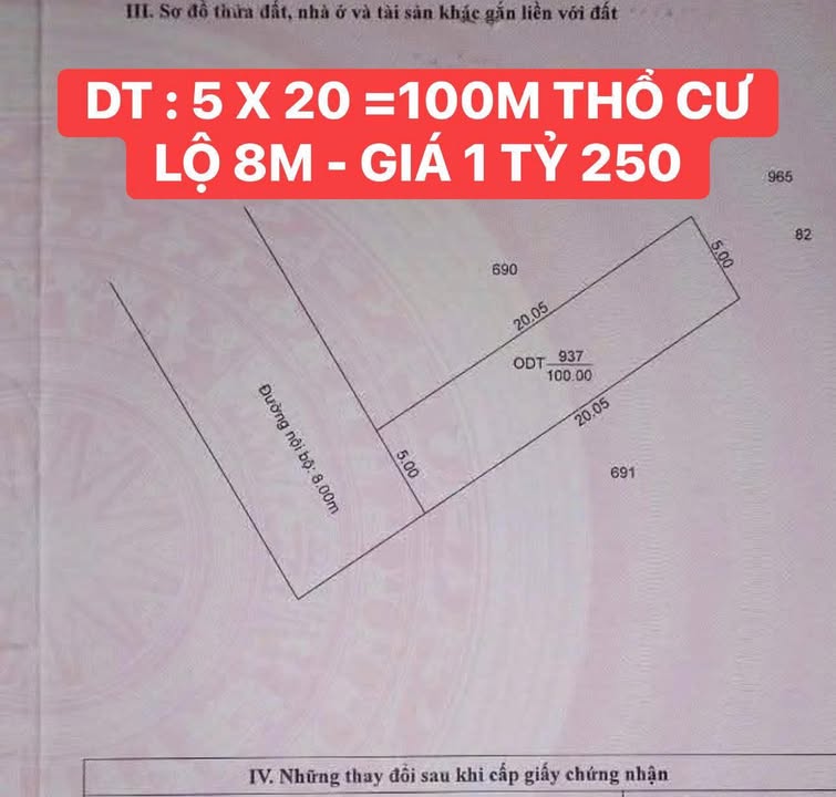 Đất nền thổ cư 100% tại Nguyễn Văn Linh, Cần Thơ - Giá 1.25 tỷ, sẵn sàng sở hữu!