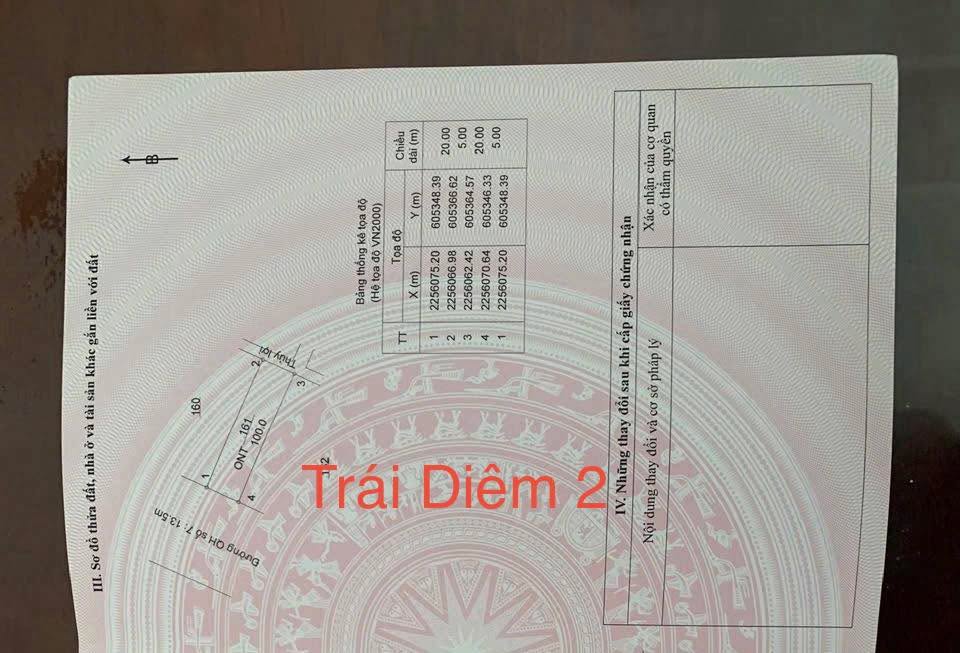 Đất nền KĐT Trái Diêm 2 - Tiền Hải - 100m² - Đầu tư sinh lời ngay!