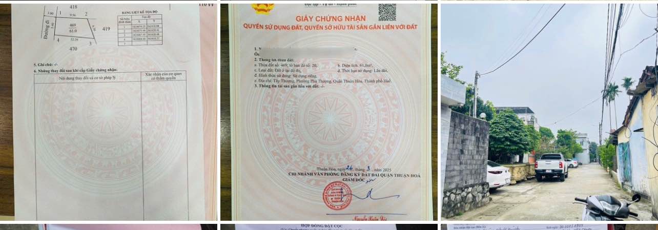 Đất nền đường 7m Thành phố Huế 60m² giá 1.7 tỷ - Đầu tư sinh lời!