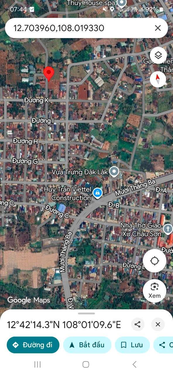 Đất thổ cư xã Cư Êbur 125m² giá 1.515 tỷ - Khu dân cư đông đúc!