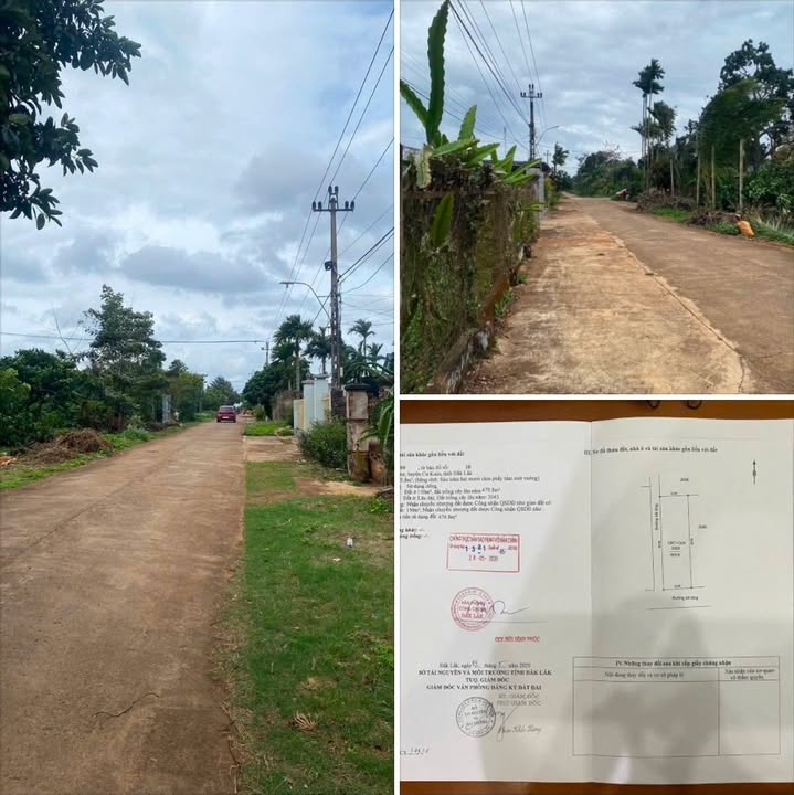 Đất 2 mặt tiền huyện Krông Bông 630m² giá 2.2 tỷ - Đầu tư sinh lời hiệu quả!