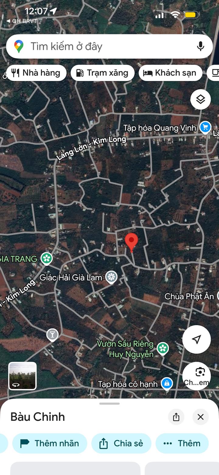 Đất nền 136m² xã Láng Lớn, huyện Châu Đức, giá 1.15 tỷ - Cơ hội đầu tư hấp dẫn!