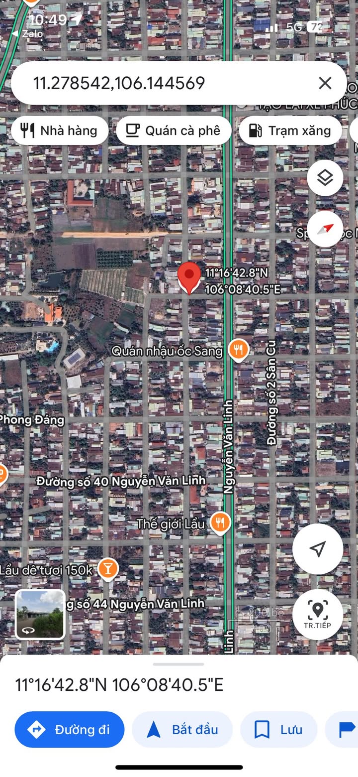 Đất thổ cư 252m² tại Hòa Thành, Tây Ninh - Mặt tiền đường Nguyễn Văn Linh, giá 61.6 tỷ!