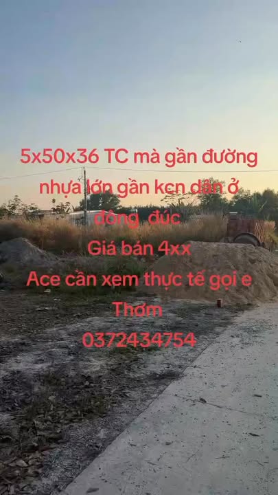 Đất nền Bình Chánh 250m² giá 400 triệu - Vị trí đắc địa gần KCN