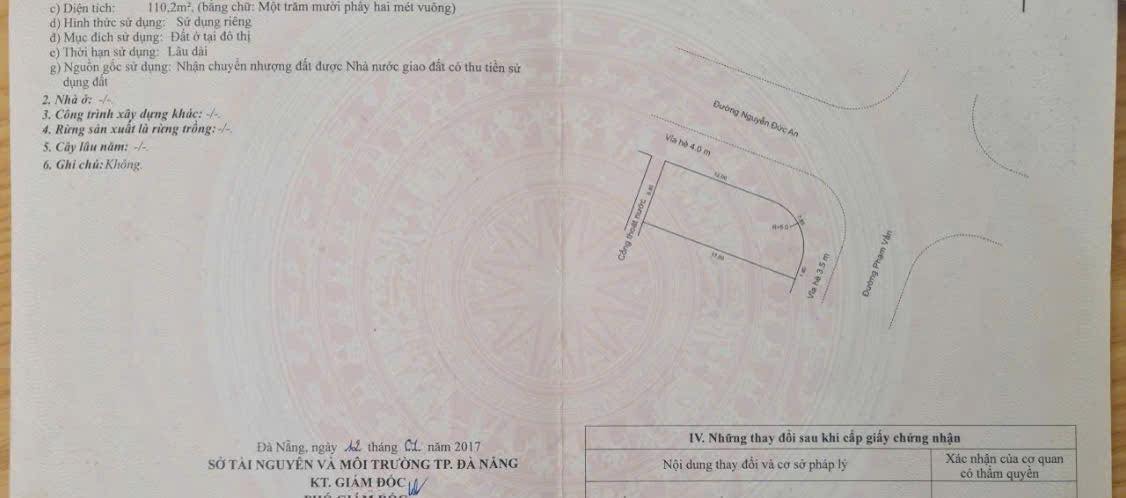 Bán FrontHouse đường Nguyễn Đức An 110.2m² giá 23.5 tỷ - Vị trí đắc địa gần biển