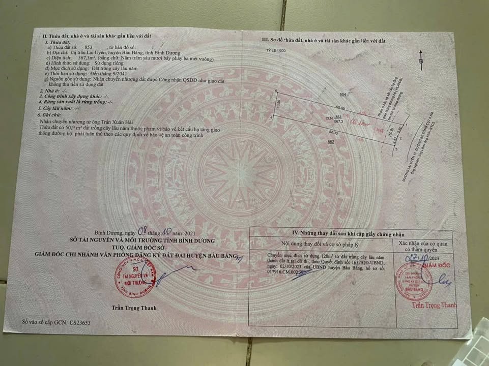 Đất nền Thị trấn Lai Uyên 550m² giá 1.5 tỷ - Đầu tư sinh lời ngay!