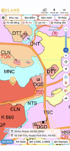 Đất thổ cư 100m² tại Phú Cát, Quốc Oai - Giá chỉ 2.6 tỷ!