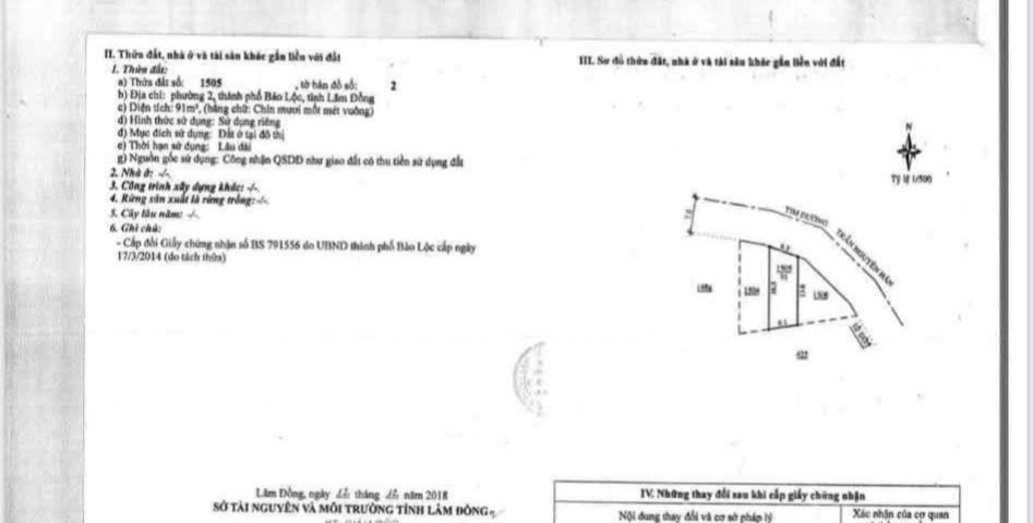 Nhà mặt tiền Trần Nguyên Hãn, Bảo Lộc 90m² giá 3 tỷ - Kinh doanh thuận lợi!