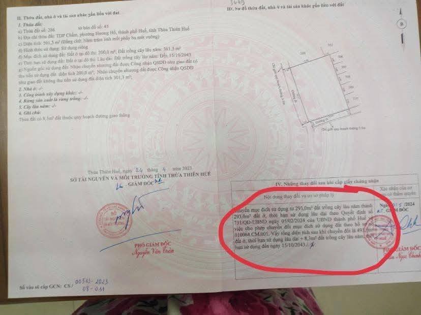 Đất phân lô Hương Hồ 501m² giá 2.6 tỷ - Đầu tư sinh lời ngay!