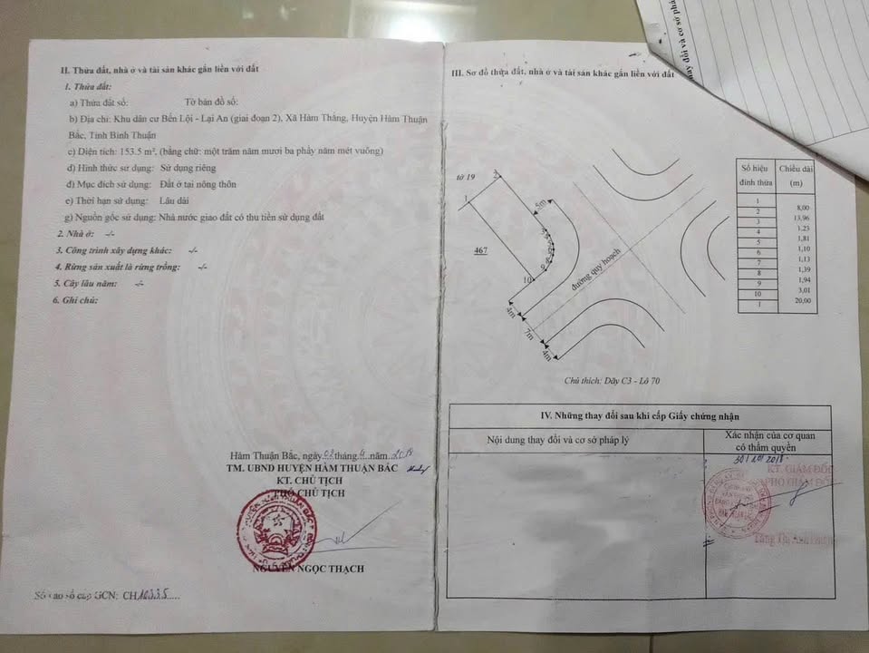 Đất nền KDC Bến Lội - Lại An 153,5m² giá 3 tỷ - Sổ đỏ chính chủ, phong thủy tốt!