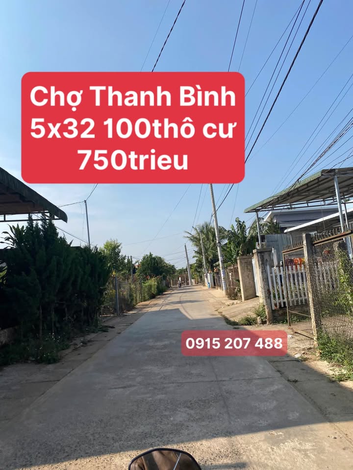 Đất thổ cư Bình Hòa - Krông A Na 100m² giá 750 triệu - Ô tô né nhau thoải mái!