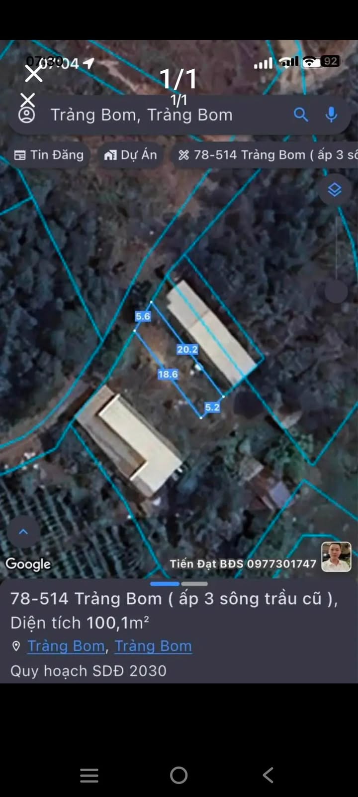 Đất nền Sông Trầu, Trảng Bom 100m² giá chỉ 399 triệu - Sổ đỏ chính chủ!