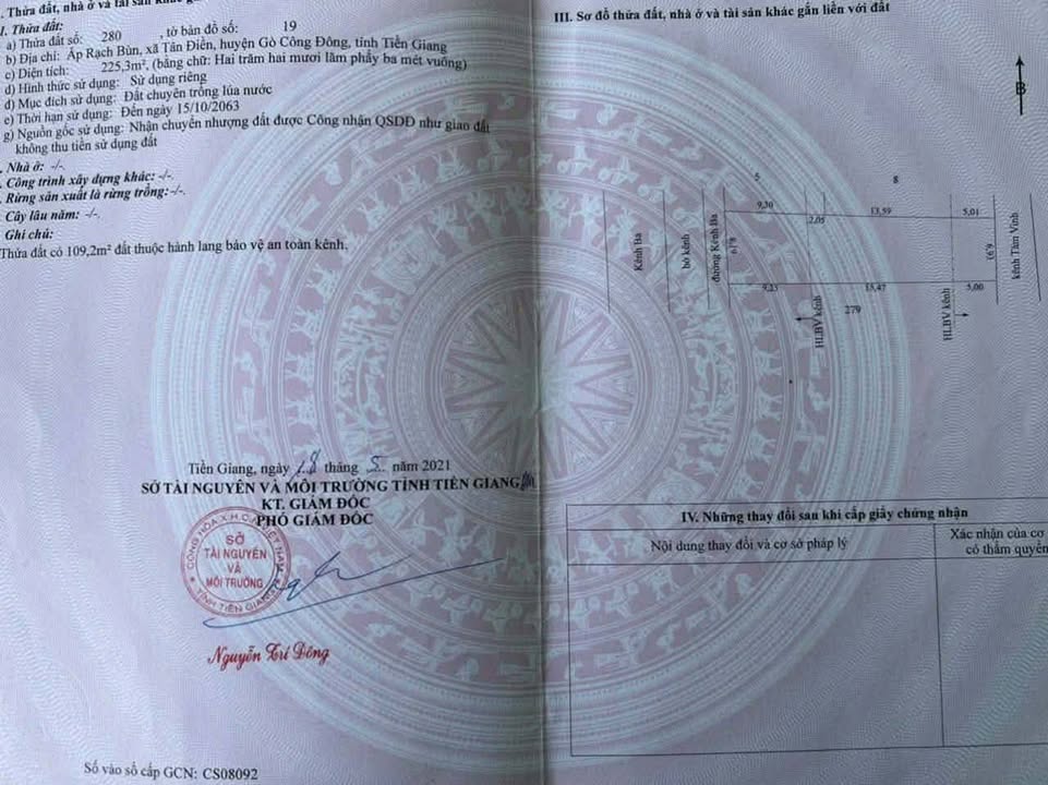 Nhà ở Rạch Bùn, Tân Điền, Gò Công Đông 225m² chỉ 520 triệu - Cơ hội đầu tư tuyệt vời!