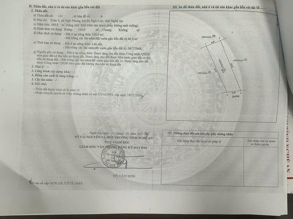 Đất nền Nghi Phong, Nghi Lộc 160m² giá 2 tỷ - Cơ hội đầu tư hấp dẫn!