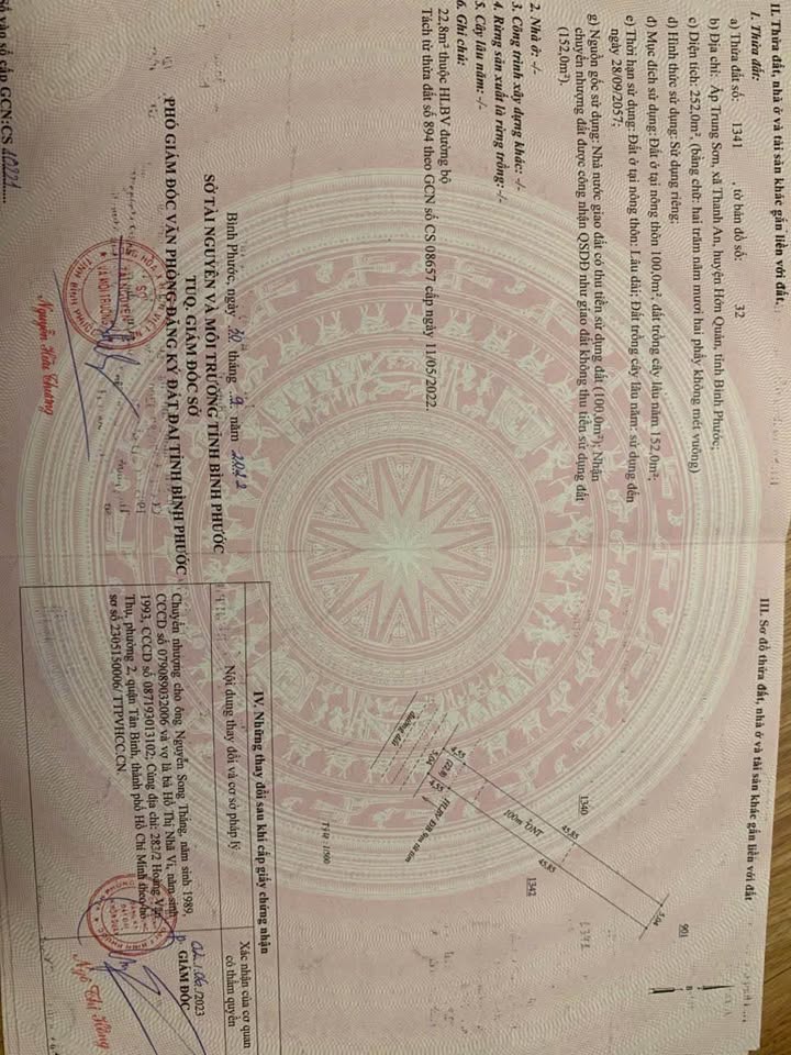 Đất thổ cư 250m² tại Thanh An, Huyện Hớn Quản - Giá chỉ 100 triệu!