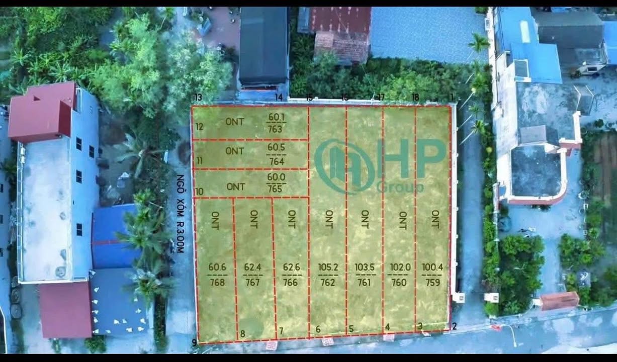 Đất nền Kiến Minh, Hải Phòng 62.4m² chỉ 1.4 tỷ - Đón sóng đường sắt LC HN-HP!