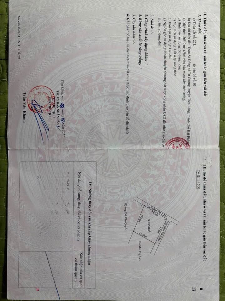 Biệt thự lô góc Tiên Thanh 265m² giá 22 tỷ - Vị trí thuận lợi gần cụm công nghiệp!